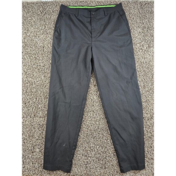 PGA Other - PGA Tour Pro Series Mens Sz 36x32 Flat Front Chino Golf Pants Black